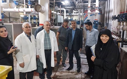 بازدید ایمنی از بخش های مختلف بیمارستان